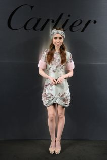 Lily Collins Santos De Cartier Watch Launch 6