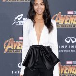 Zoe Saldana Avengers Infinity War Premiere 1