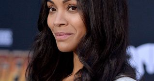 Zoe Saldana Satin