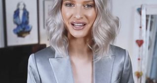 Inthefrow Grey Blue Metallic Suit