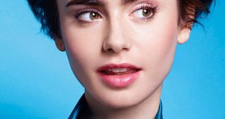 Lily Collins Satin