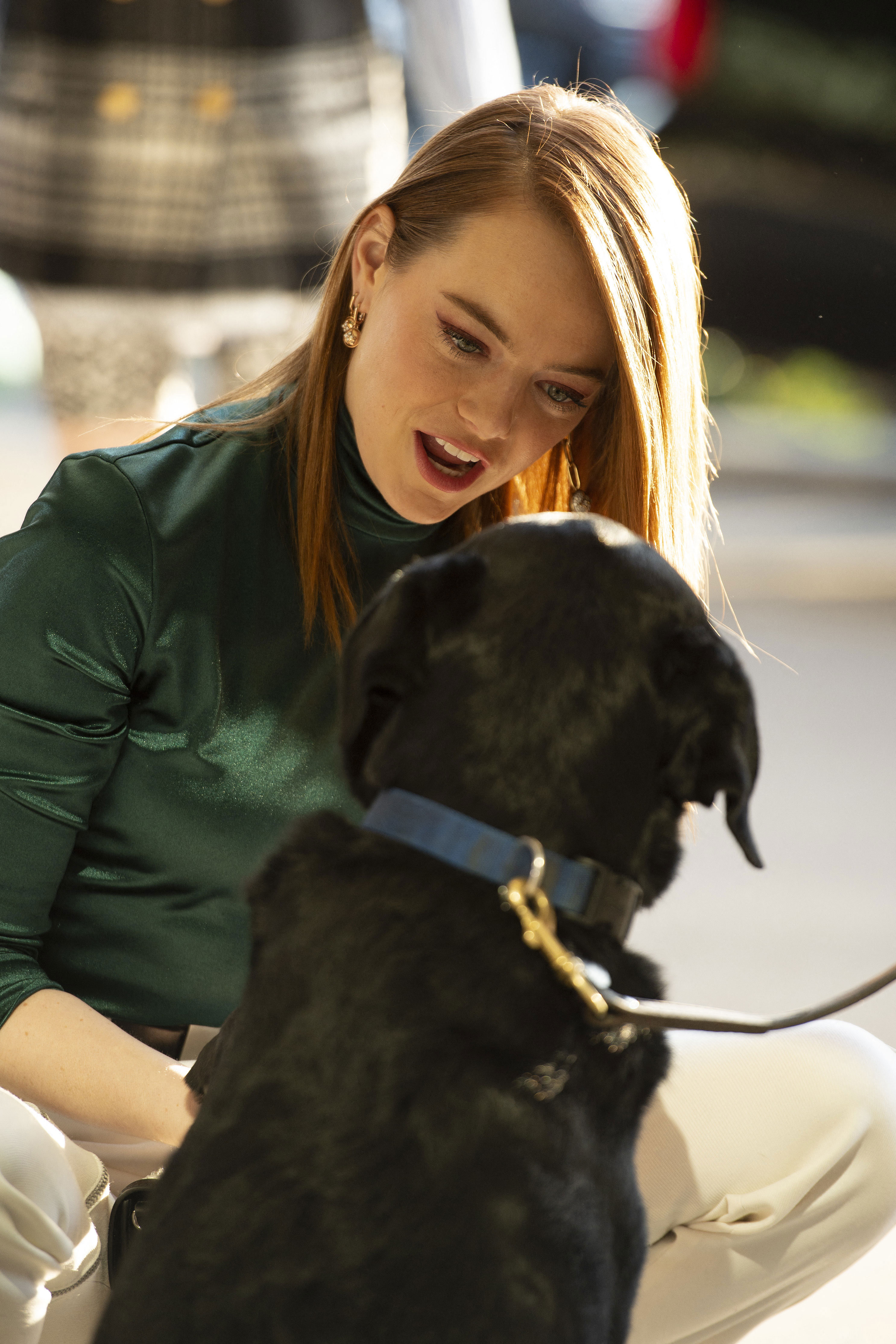 Emma Stone 2020 Louis Vuitton Cruise 2 - Satiny