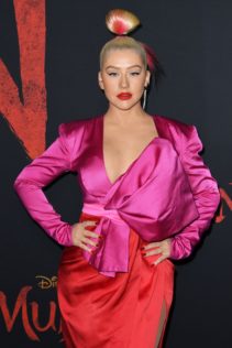 Christina Aguilera Mulan Premiere 61